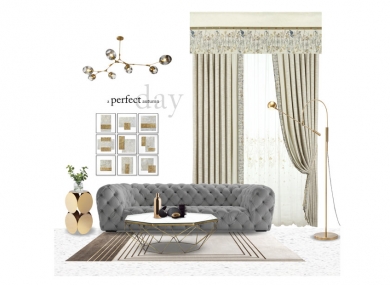 Suitable style: modern  Suitable space: bedroom, living room
