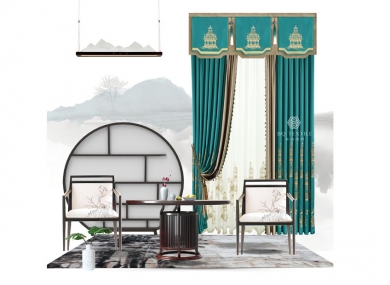 Style: New Chinese style  Suitable for living room/bedroom