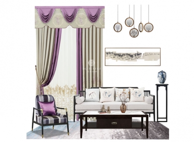 Suitable for style: New Chinese style   Suitable for space： living room/bedroom